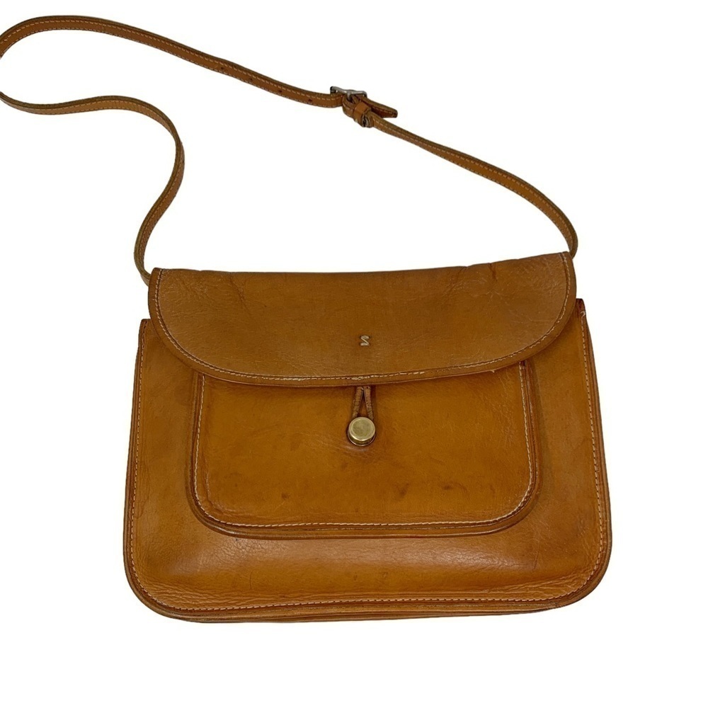 Vintage Genuine Leather Commuter Satchel